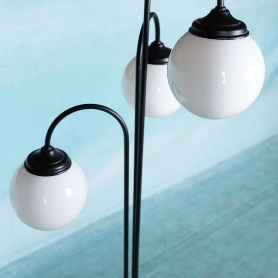 Image 1 of Space Age Wasserfall Stehleuchte Glas, minimalistische Stehleuchte