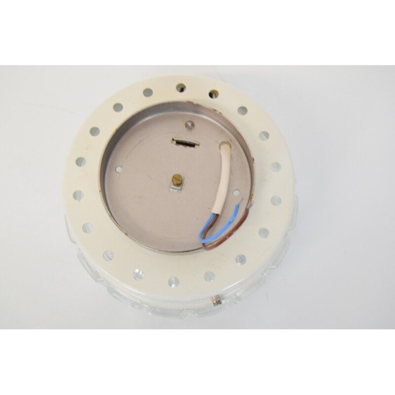 Image 1 of Mid-Century Deckenleuchte aus Glas und Metall, Tschechoslowakei 1970er Jahre