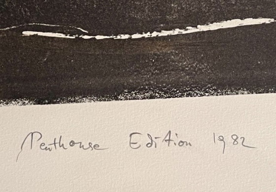 Image 1 of Hans Falk, Lithographie handsigniert und mit Bleistift nummeriert, Penthouse, Schweiz 1982