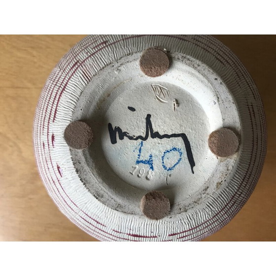 Image 1 of Vintage-Vase aus glasierter Terrakotta