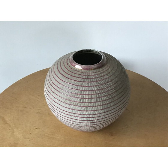 Image 1 of Vintage-Vase aus glasierter Terrakotta