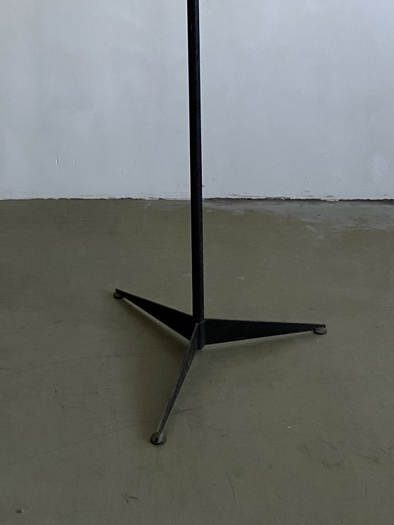 Image 1 of Kleiderständer aus schwarzem Metall mit farbigen Holzkugeln, Frankreich, 1950er Jahre