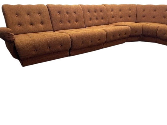 Image 1 of Großes 8-Sitzer-Ecksofa Tatra Nabytok braun