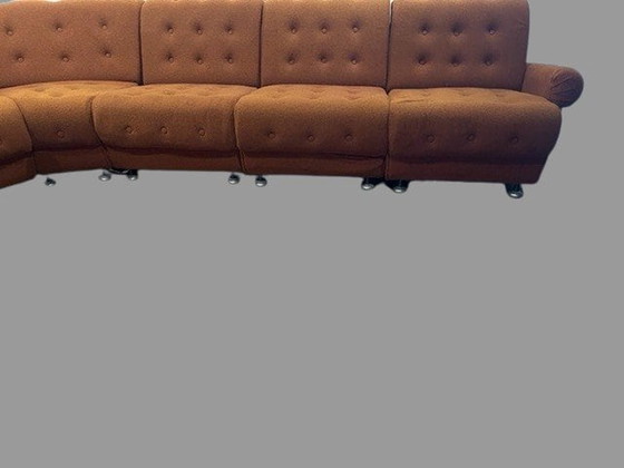 Image 1 of Großes 8-Sitzer-Ecksofa Tatra Nabytok braun