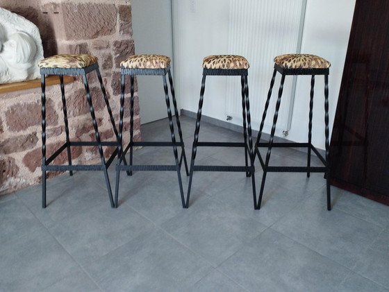 Image 1 of 4 Brutalistische Hocker Von 1950