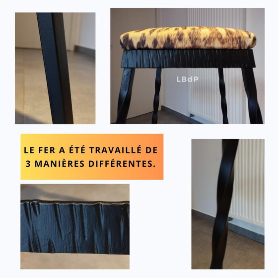 Image 1 of 4 Brutalistische Hocker Von 1950