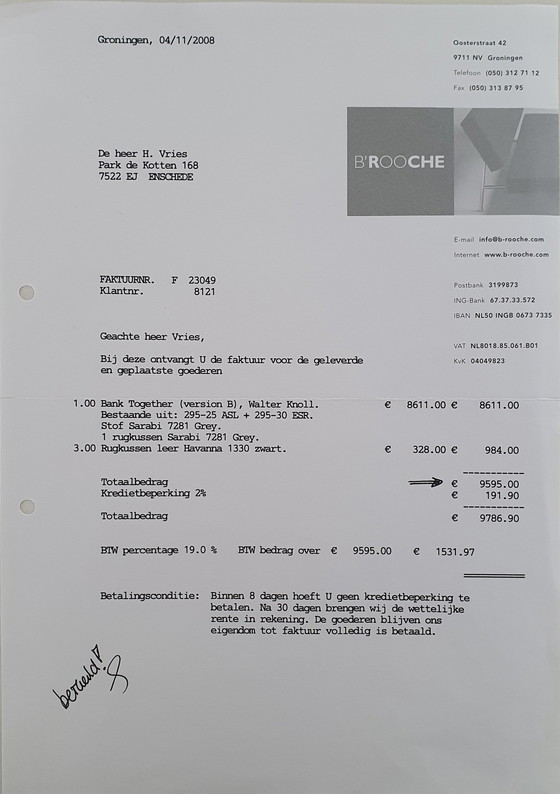 Image 1 of Walter Knoll Sofa 'Zusammen'