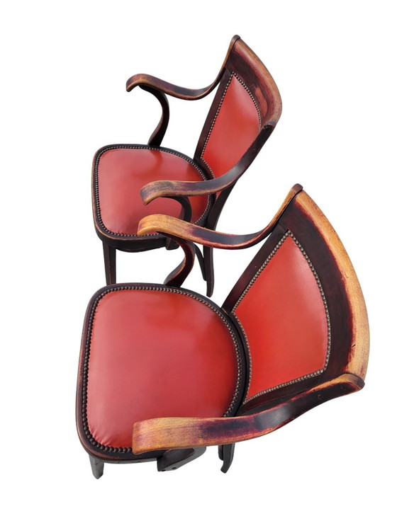 Image 1 of Set Aus Zwei Original Thonet-Sesseln Von Adolf Loos