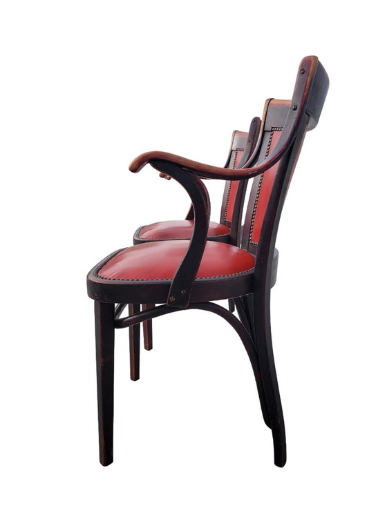 Image 1 of Set Aus Zwei Original Thonet-Sesseln Von Adolf Loos