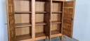 Brutalistisches Eichenholz-Highboard