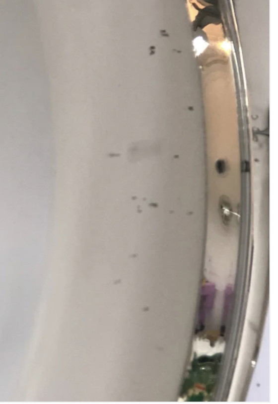 Image 1 of 2 x konvexer Vintage -Spiegel