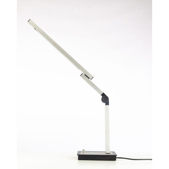 Image 1 of Vintage aluminum and plastic table lamp, Germany 1980