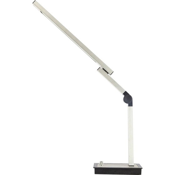 Image 1 of Vintage aluminum and plastic table lamp, Germany 1980