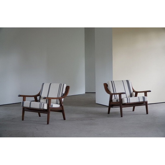 Image 1 of Ein Paar Vintage-Sessel aus Savak-Wolle von Hans J. Wegner für Getama
