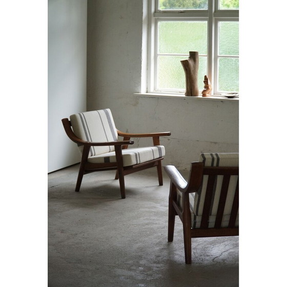 Image 1 of Ein Paar Vintage-Sessel aus Savak-Wolle von Hans J. Wegner für Getama