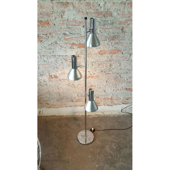 Image 1 of Silberne Vintage-Stehlampe, 1970er Jahre