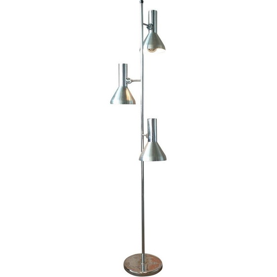 Image 1 of Silberne Vintage-Stehlampe, 1970er Jahre