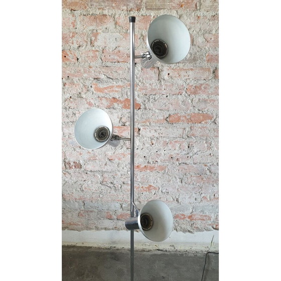 Image 1 of Silberne Vintage-Stehlampe, 1970er Jahre