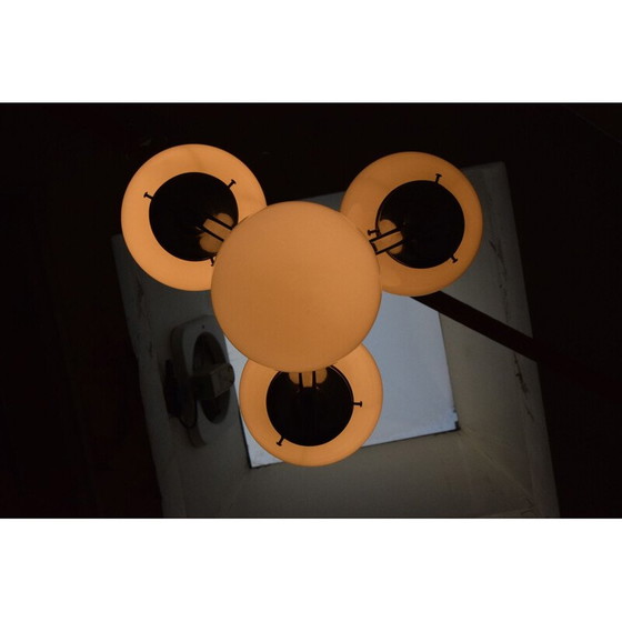 Image 1 of Vintage Art Deco Chromglas-Kronleuchter, Tschechoslowakei 1930