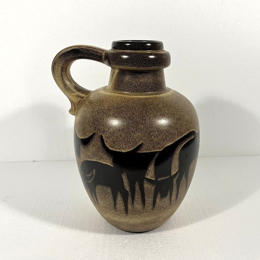 Xl Scheurich West Deutschland Keramik Vase 1960'S