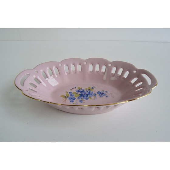 Image 1 of Schale aus rosa Porzellan von Pirken Hammer, Tschechoslowakei 1980