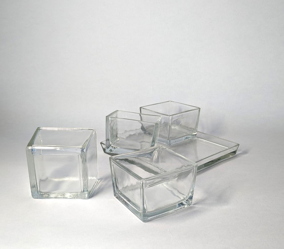 Image 1 of Schüssel-Set aus Pressglas