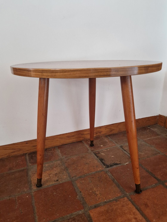 Image 1 of Runder dänischer Mid Century Couchtisch, Couchtisch, Beistelltisch