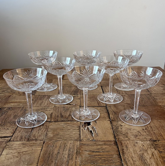Image 1 of Champagnerschalen aus Kristall Val Saint Lambert
