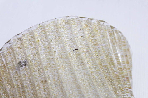 Image 1 of Hillebrand Wandleuchte Aus Goldenem Glas 1970