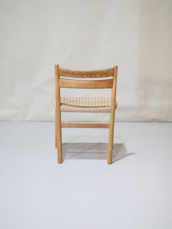 Image 1 of 6X Børge Mogensen Bm1 Esszimmerstühle Eiche Dänisch Vintage
