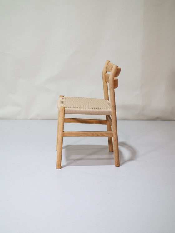 Image 1 of 6X Børge Mogensen Bm1 Esszimmerstühle Eiche Dänisch Vintage