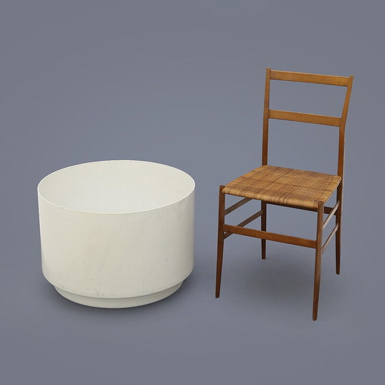 Image 1 of Zylindrischer Vasenhalter aus weißem Kunststoff von Anna Castelli für Kartell, 1970