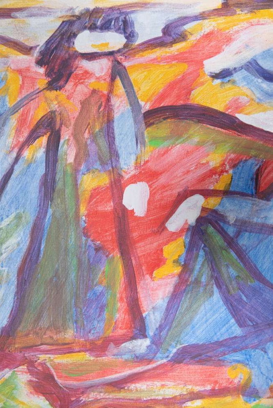 Image 1 of Dänische Kunst Fahrendorf, Malerei abstraktes Kunstwerk