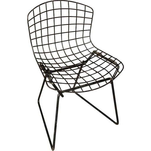 Alter Stahlstuhl von Harry Bertoia für Knoll International, USA 1952