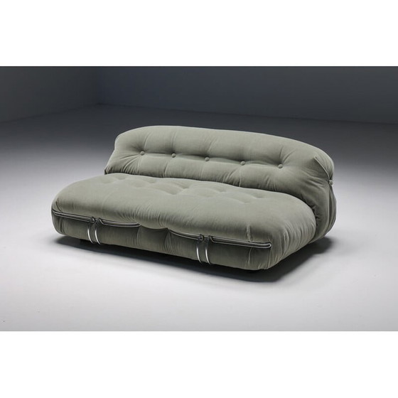 Image 1 of Mid Century Zweisitzer-Sofa Soriana von Afra und Tobia Scarpa für Cassina, 1970er Jahre