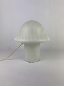 1 von 6 Zebra gestreiftes Glas Peill und Putzler Pilz Tischlampe 1970