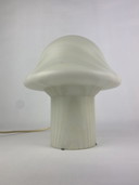 1 von 6 Zebra gestreiftes Glas Peill und Putzler Pilz Tischlampe 1970