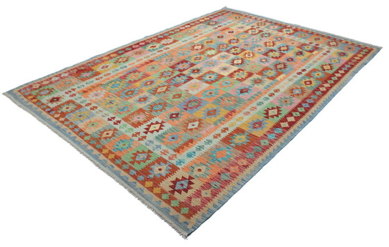 Image 1 of Original Old Style Kelim Afghan 294 X 203 Cm Top Zustand