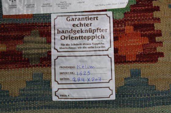 Image 1 of Original Old Style Kelim Afghan 294 X 203 Cm Top Zustand