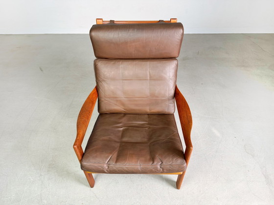 Image 1 of Midcentury Sessel Niels Eilersen Illum Wikkelsø Hochlehner Ottoman