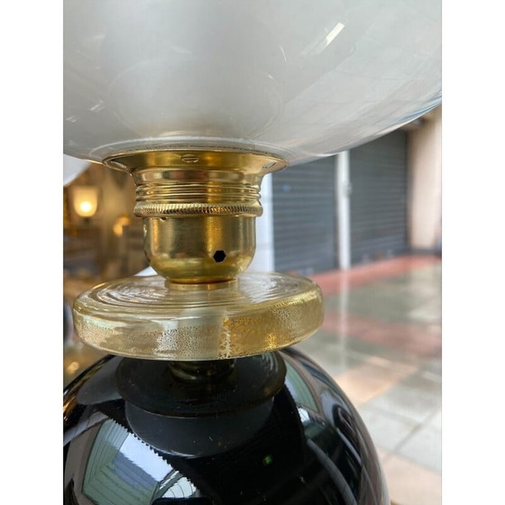 Image 1 of Paar alte Lampen aus Messing und Glas von Vetreria Vistosi, 1980