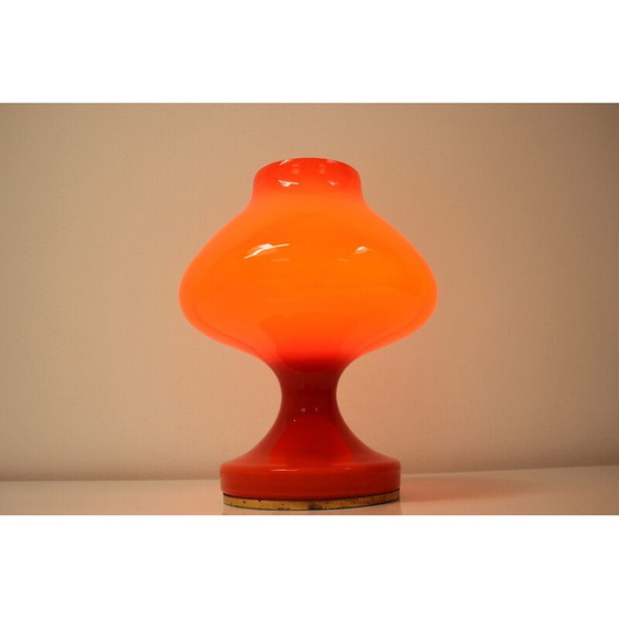 Image 1 of Vintage Tischlampe aus Glas und Metall von Stepan Tabery, Tschechoslowakei 1970er Jahre