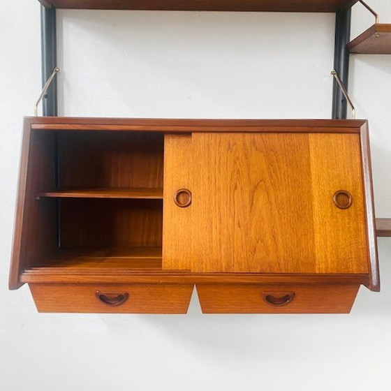 Image 1 of Louis van Teeffelen Wandschrank Dänisches Design Wandsystem Webe 1960s