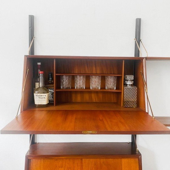 Image 1 of Louis van Teeffelen Wandschrank Dänisches Design Wandsystem Webe 1960s