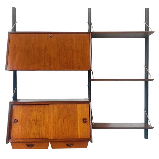 Image 1 of Louis van Teeffelen Wandschrank Dänisches Design Wandsystem Webe 1960s