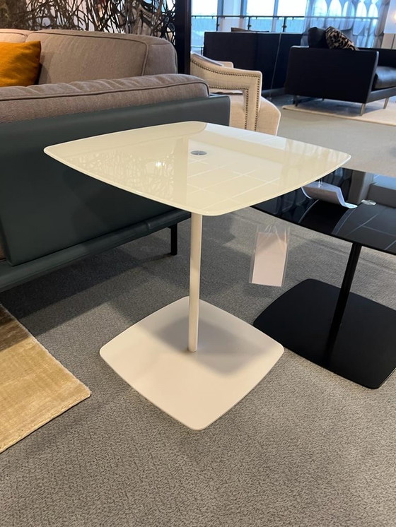 Image 1 of 2 Tonelli Couchtisch-Set aus Schwarz und weißem Glas