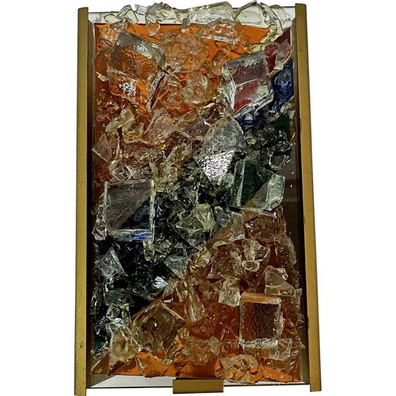 Image 1 of Vintage Wandleuchte aus Glas und Metall für Cosack Leuchten, Deutschland 1970