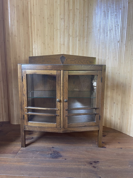 Image 1 of Vintage Teeschrank / Vitrine Amsterdam Schule