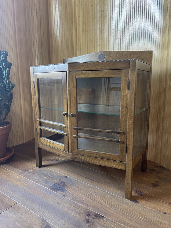 Image 1 of Vintage Teeschrank / Vitrine Amsterdam Schule