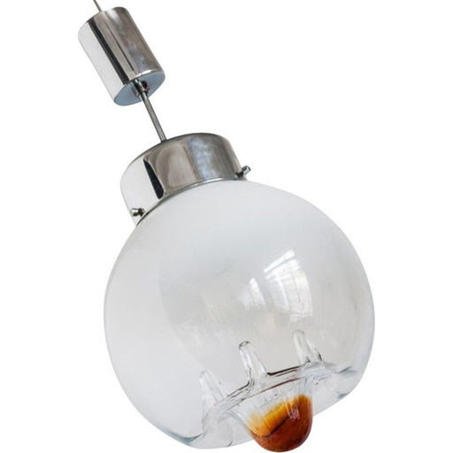 Vintage-Deckenleuchte aus Mazegna-Kristall, Spanien, 1970